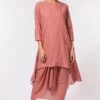 Aikeyah Pink Draped Dress