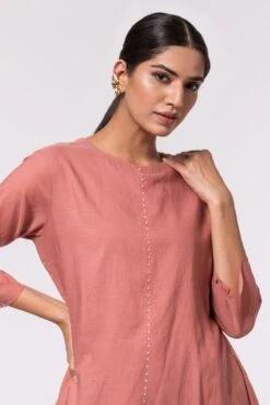 Aikeyah Pink Draped Dress 8 Aikeyah Pink Draped Dress -Outlet Spiffy Fits Store 014ak5 4