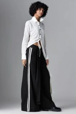 Chola Black Pleated Trousers -Outlet Spiffy Fits Store 03052023ca11 3