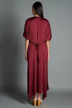 Amit Aggarwal Plum Drape Kaftan Dress 5 Amit Aggarwal Plum Drape Kaftan Dress -Outlet Spiffy Fits Store 068 plm 3