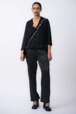 Peachoo Black Classic Pants