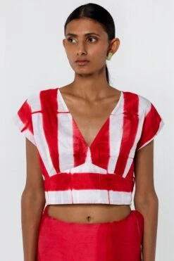 Medium Red Itajime Blouse