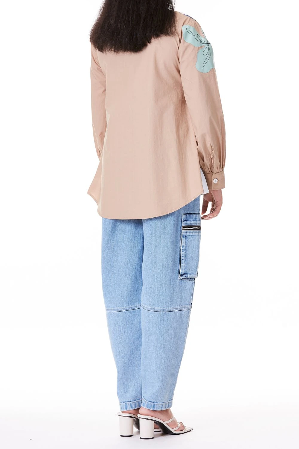 Kanika Goyal Label Beige Applique Shirt 3 Kanika Goyal Label Beige Applique Shirt - Image 3