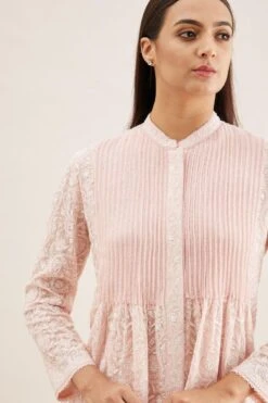 PATINE Pink Chikankari Top -Outlet Spiffy Fits Store 111pat42 4