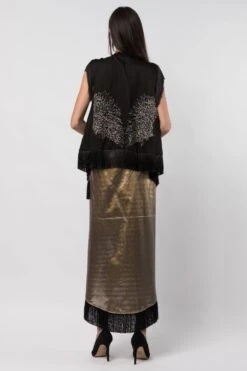 Rara Avis Hand Embellished Fringed Gilet -Outlet Spiffy Fits Store 112rara18 4