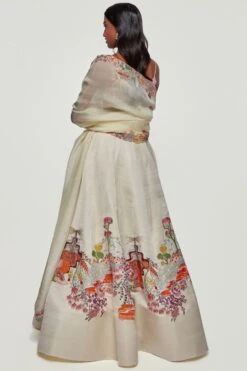 Aisha Rao Ivory Embellished Lehenga Set -Outlet Spiffy Fits Store 1211ar1 4