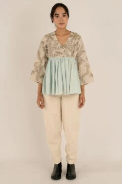 NAMBI-KAI Morning Blue Blouse