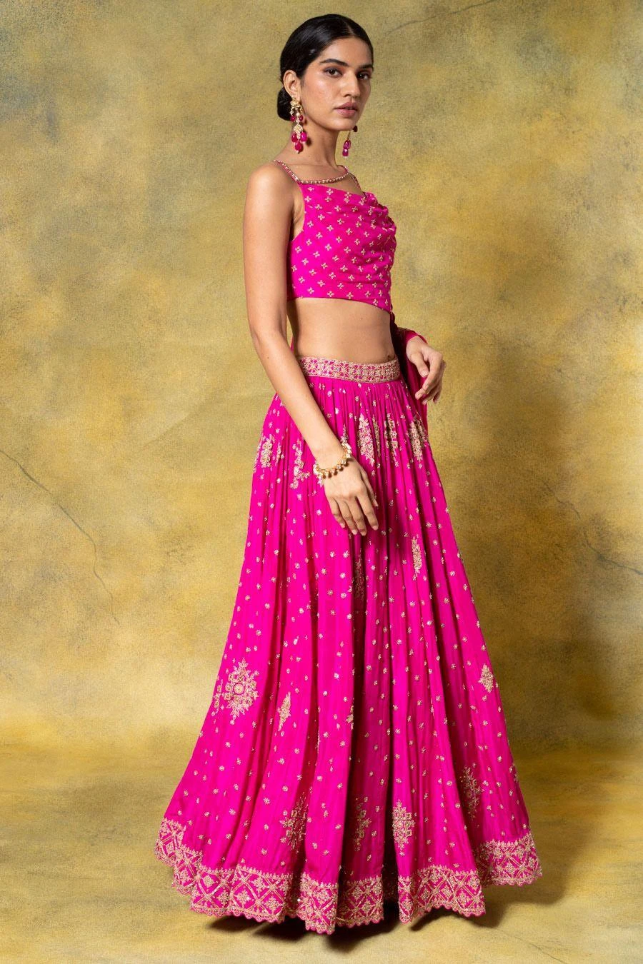 Punit Balana Pink Marodi Work Lehenga Set 2 Punit Balana Pink Marodi Work Lehenga Set - Image 2