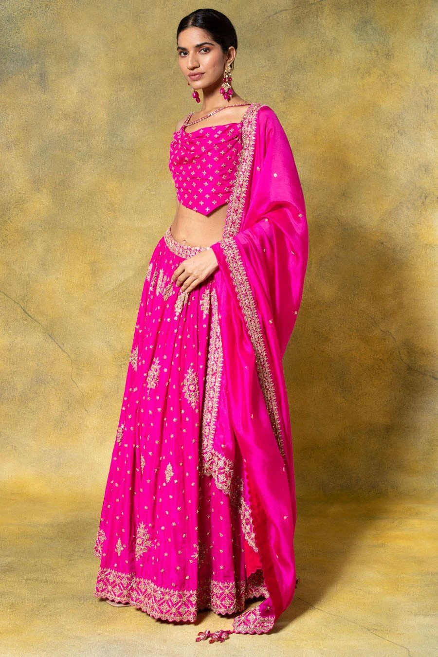 Punit Balana Pink Marodi Work Lehenga Set 3 Punit Balana Pink Marodi Work Lehenga Set - Image 3