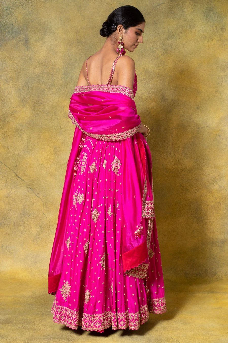 Punit Balana Pink Marodi Work Lehenga Set 5 Punit Balana Pink Marodi Work Lehenga Set - Image 5