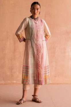 Swatti Kapoor Svet White Handblock Printed Pants