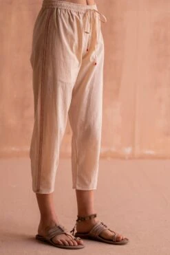 Swatti Kapoor Svet White Handblock Printed Pants 9 Swatti Kapoor Svet White Handblock Printed Pants -Outlet Spiffy Fits Store 13623sk15 4