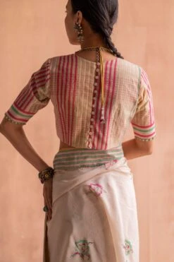 Swatti Kapoor Svet White Beaded Blouse -Outlet Spiffy Fits Store 13623sk23 3