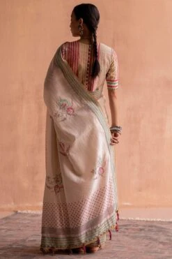 Swatti Kapoor Svet White Beaded Blouse -Outlet Spiffy Fits Store 13623sk23 4