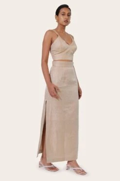 November Noon Geo Gold Zari Skirt -Outlet Spiffy Fits Store 13923nn13 3