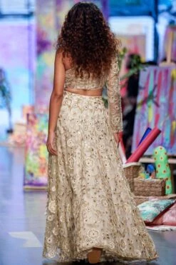 Payal Singhal Off White Embroidered Lehenga Set -Outlet Spiffy Fits Store 1411ps22 6
