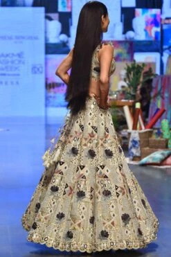 Payal Singhal Off White Embellished Lehenga Set 11 Payal Singhal Off White Embellished Lehenga Set -Outlet Spiffy Fits Store 1411ps41 6