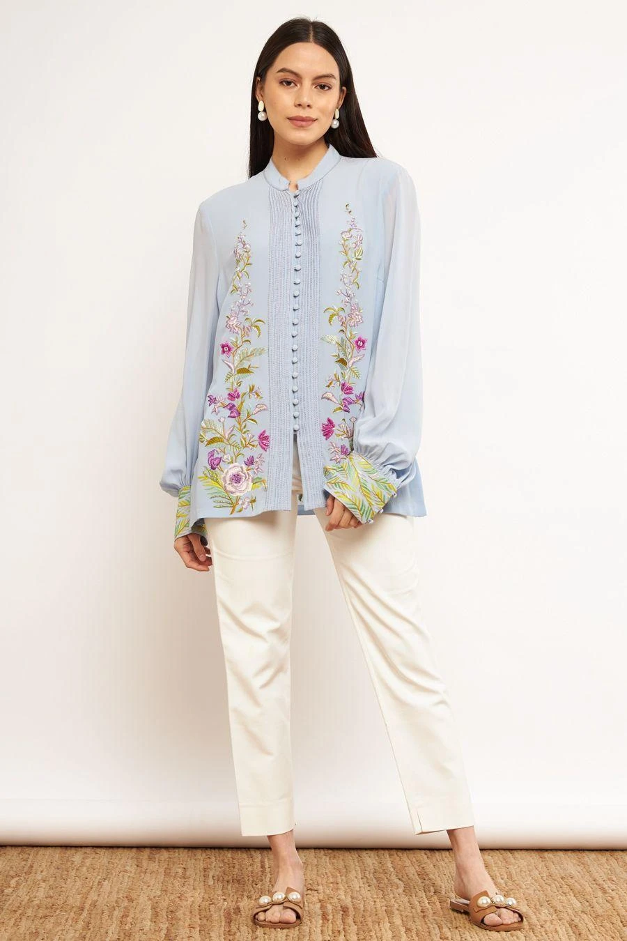 PATINE Blue Gara Embroidered Shirt 1 PATINE Blue Gara Embroidered Shirt