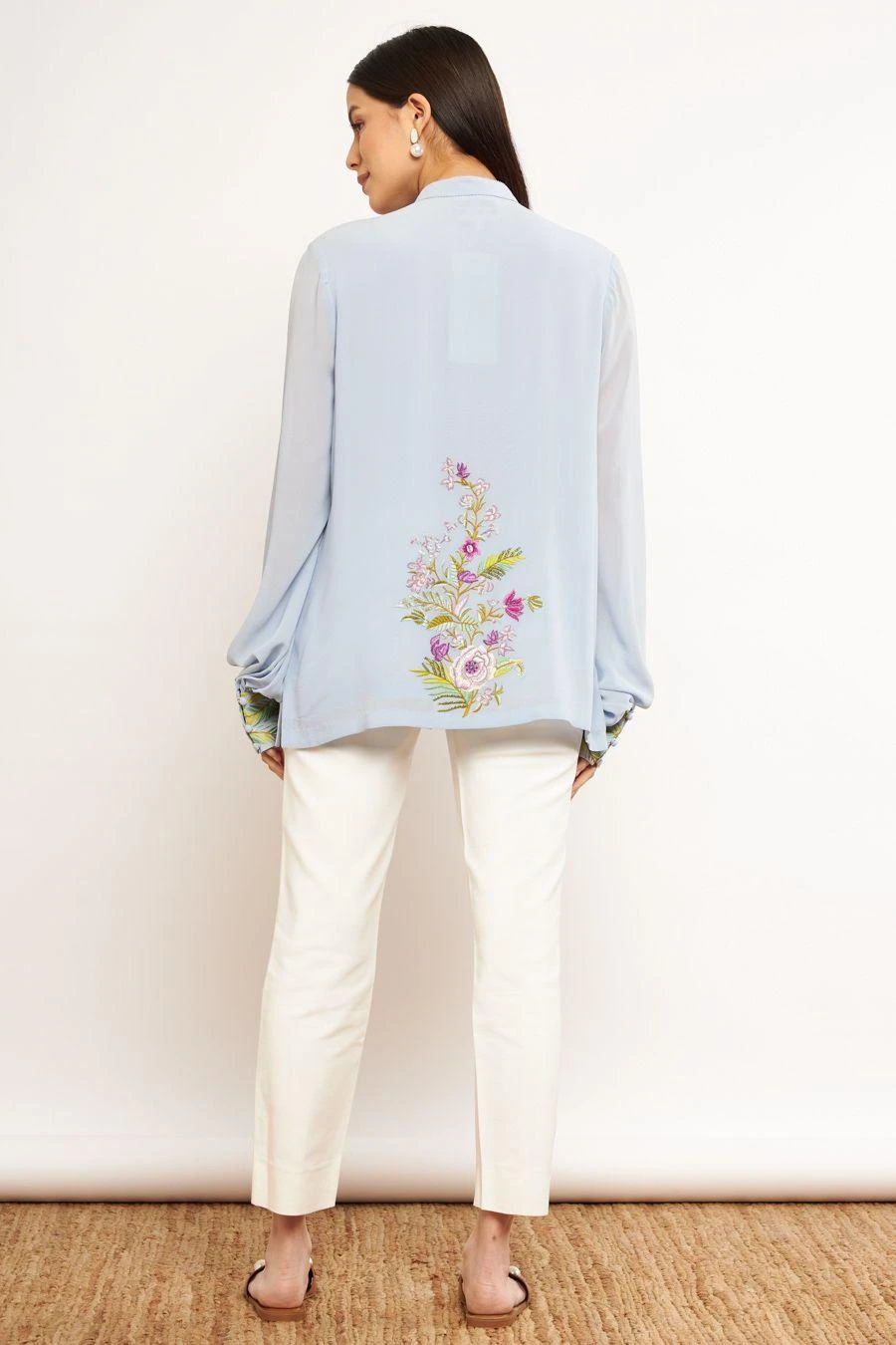 PATINE Blue Gara Embroidered Shirt 4 PATINE Blue Gara Embroidered Shirt - Image 4