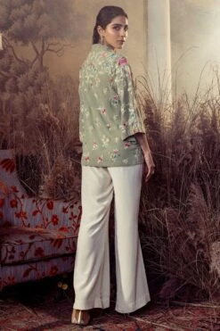 PATINE Sage Green Embroidered Wrap Top 7 PATINE Sage Green Embroidered Wrap Top -Outlet Spiffy Fits Store 14423pat36 4