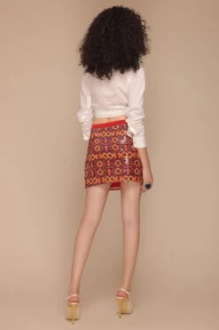 Payal Jain Rosalina Sequin Embellished Short Skirt -Outlet Spiffy Fits Store 14623pj26 3