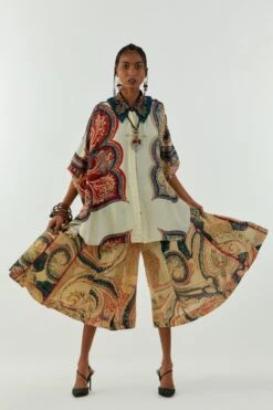 Aseem Kapoor Mogra Ambi Print Mandala Shirt -Outlet Spiffy Fits Store 1503ak03 5 1