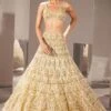 Ritika Mirchandani Olive Gold Embellished Lehenga Set