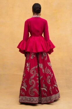 Jayanti Reddy Pink Peplum Top With A Zardosi Embroidered Collar 11 Jayanti Reddy Pink Peplum Top With A Zardosi Embroidered Collar -Outlet Spiffy Fits Store 1611jr2 6