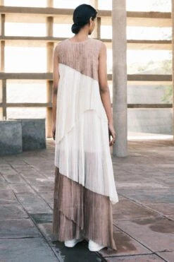 Urvashi Kaur Kawa Pleated Asymmetric Dress -Outlet Spiffy Fits Store 171123uk15 3