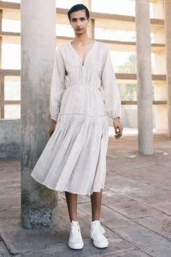 Urvashi Kaur Corinth Cinched Dress