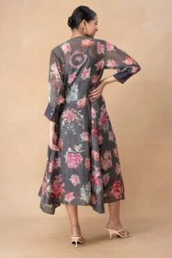 Vineet Rahul Black Rosa Dress -Outlet Spiffy Fits Store 171123vr24 5