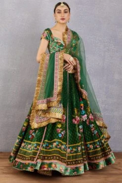 Torani Panna Qurbat Lehenga Set