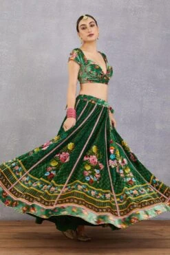 Torani Panna Qurbat Lehenga Set 9 Torani Panna Qurbat Lehenga Set -Outlet Spiffy Fits Store 172tor27 3
