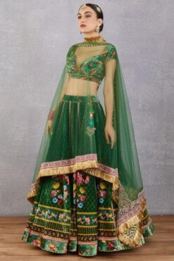 Torani Panna Qurbat Lehenga Set 10 Torani Panna Qurbat Lehenga Set -Outlet Spiffy Fits Store 172tor27 4