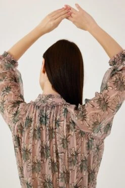 KoAi Peach And Olive Floral Top 11 KoAi Peach And Olive Floral Top -Outlet Spiffy Fits Store 17723koia8 6