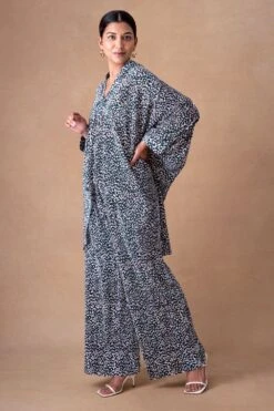 431-88 By Shweta Kapur Earthy Green Delilah Printed Top -Outlet Spiffy Fits Store 181244318806 3