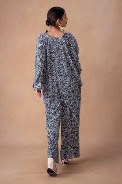 431-88 By Shweta Kapur Earthy Green Delilah Printed Top -Outlet Spiffy Fits Store 181244318806 5