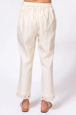 Chandrima Ivory Cutwork Pants -Outlet Spiffy Fits Store 182chnd32 4