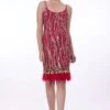 Dilnaz Roseate Pink Sequin Adorned Flapper Dress