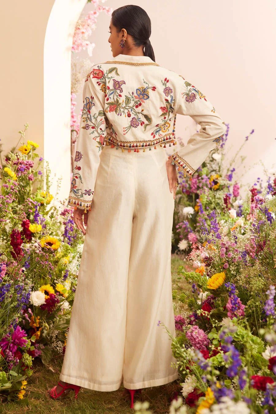 Chandrima Ivory Petal Top 4 Chandrima Ivory Petal Top - Image 4