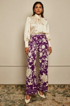 PATINE Russian Violet Classic Gara Straight Pants