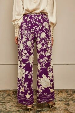 PATINE Russian Violet Classic Gara Straight Pants -Outlet Spiffy Fits Store 204pa19 3