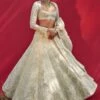 Mishru Ivory Floral Embellished Lehenga Set