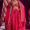 Punit Balana Pink Zardosi Embroidered Lehenga Set