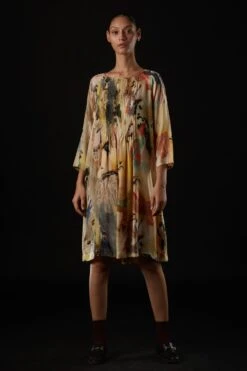 YAVI Beige Amber Dress