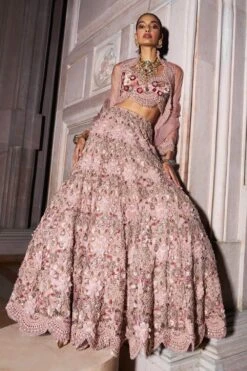 Ridhima Bhasin Anaya Pale Pink Floral Lehenga Set 7 Ridhima Bhasin Anaya Pale Pink Floral Lehenga Set -Outlet Spiffy Fits Store 21223rb13 3