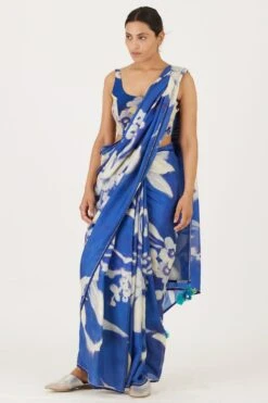 YAM Chicory White Poppies Blouse