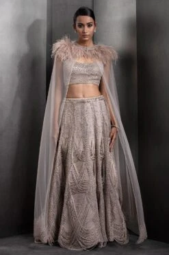 Rohit Gandhi + Rahul Khanna Hearthstone Euclid Lehenga Set
