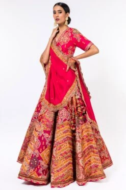 Debyani Magenta Embroidered Lehenga Set -Outlet Spiffy Fits Store 2312deb3 3 1