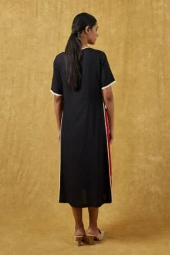 Bodice Black Half Sleeve Shift Dress 9 Bodice Black Half Sleeve Shift Dress -Outlet Spiffy Fits Store 23bo3 5